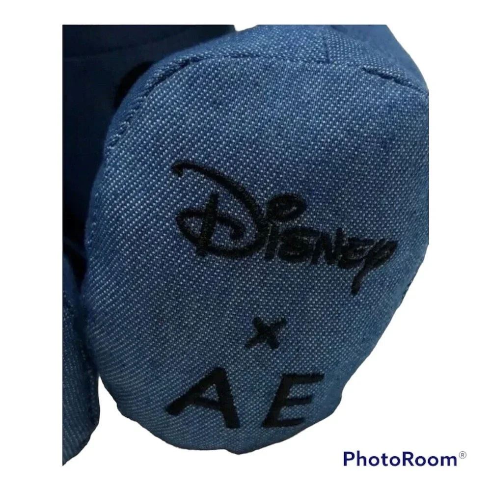 Disney Mickey Mouse Limited Edition American Eagle AE Denim Blue Stuffed Toy NWT